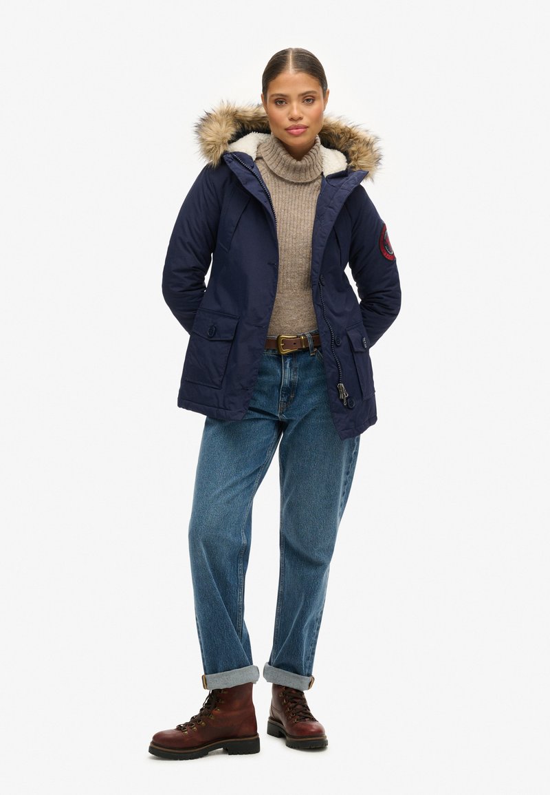 Superdry & Co Parka blauw Superdry & Co Parka blauw