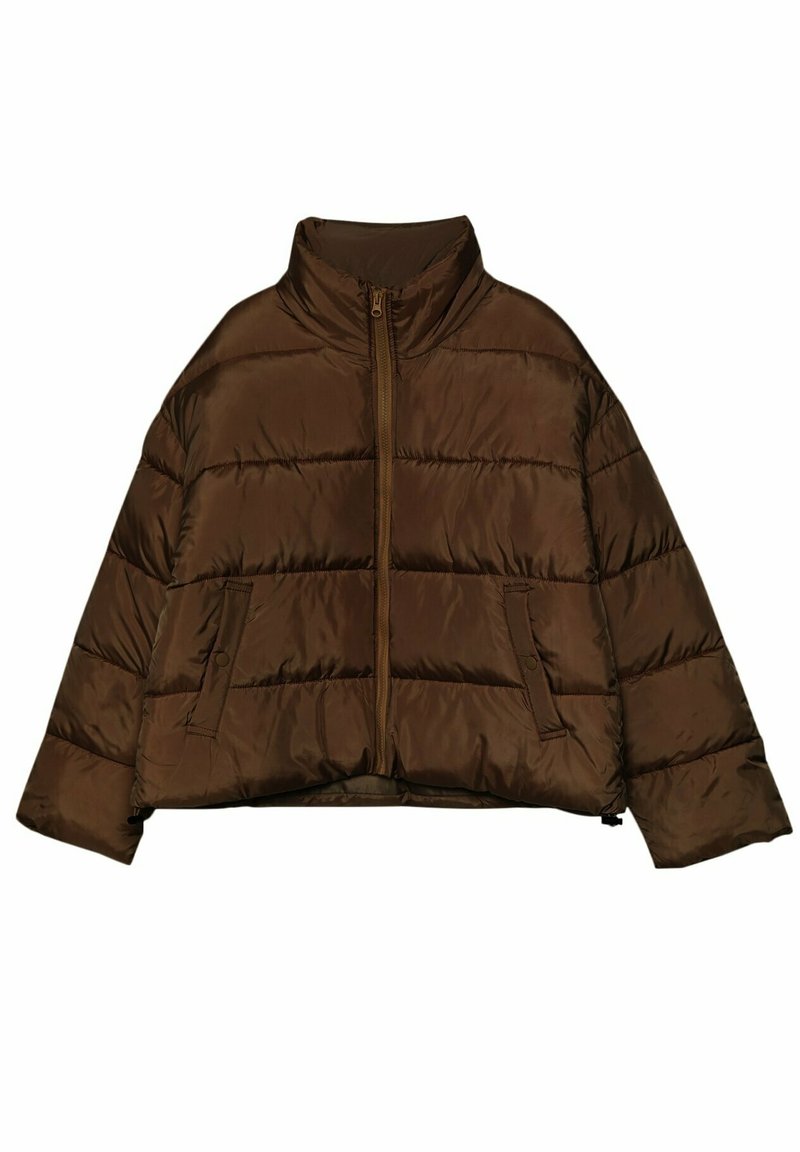 Stradivarius Winterjas donkerbruin