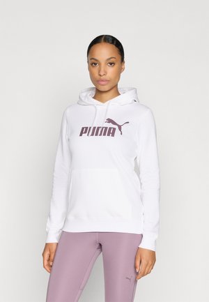 LOGO HOODIE - Hanorac - white/raisin