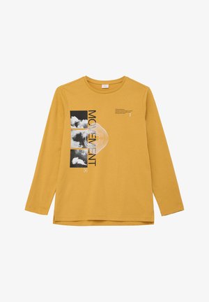 LONGSLEEVE MIT FRONT - T-shirt à manches longues - honiggelb