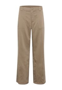 KAAMALIE WITH WIDE LEGS - Trousers - silver mink