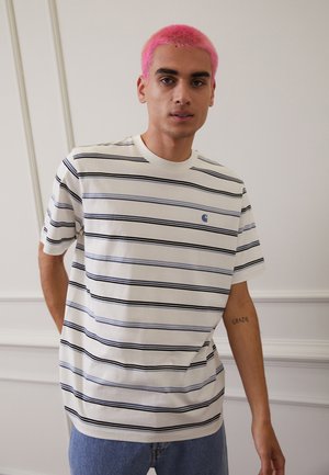 VONN - Print T-shirt - wax/storm blue