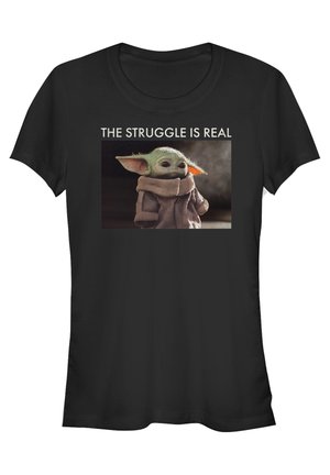 STAR WARS THE MANDALORIAN BABY YODA MEME - T-shirt z nadrukiem
