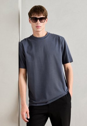 O NECK TEE OVERSIZE - Basic T-shirt - ink blue