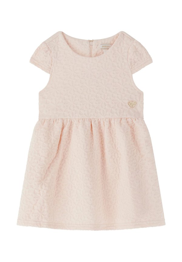 MITTELLANGES FIT AND FLARE - Jerseykleid - puderrosa