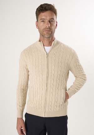 CABLE - Strickjacke - beige