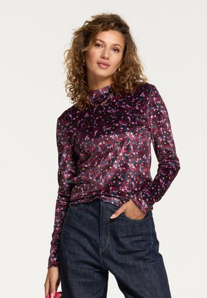 VITORIA - Langærmet T-shirt - wine purple daisy