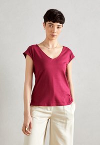 Anna Field - T-shirts basic - berry Miniaturebillede 1