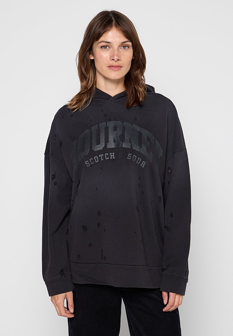 Scotch & Soda Hoodie zwart