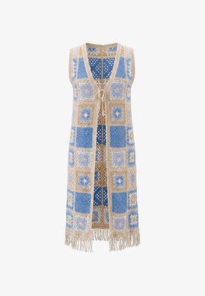 IZIA, IZIA VEST - Cardigan - blue multicolor