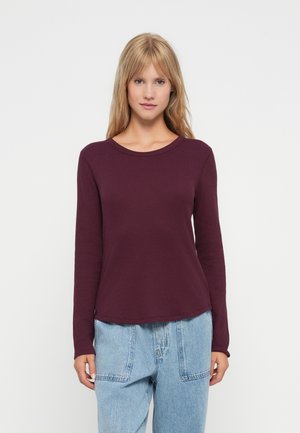WAFFLE TEE - Langarmshirt - tuscan red