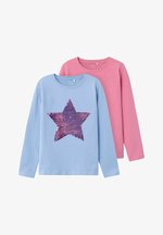 NAME IT Mädchen T-Shirt 2er-Pack – Bio-Baumwolle & Recycelt, Lässig-lockere Passform