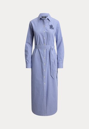 Lauren Ralph Lauren, STRIPED COTTON BROADCLOTH SHIRTDRESS - Φόρεμα πουκάμισο - blue/white
