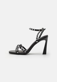 High heeled sandals - black