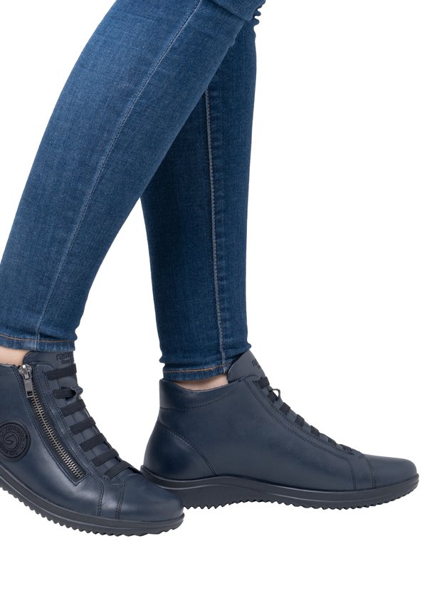 Schnürstiefelette - pazifikblau