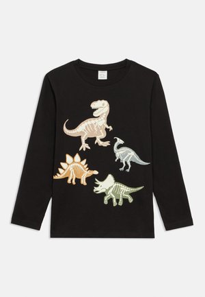 DINO GLOW IN THE DARK - Long sleeved top - black