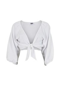 Urban Classics STRUCTURED KNOTTED - Bluse - white