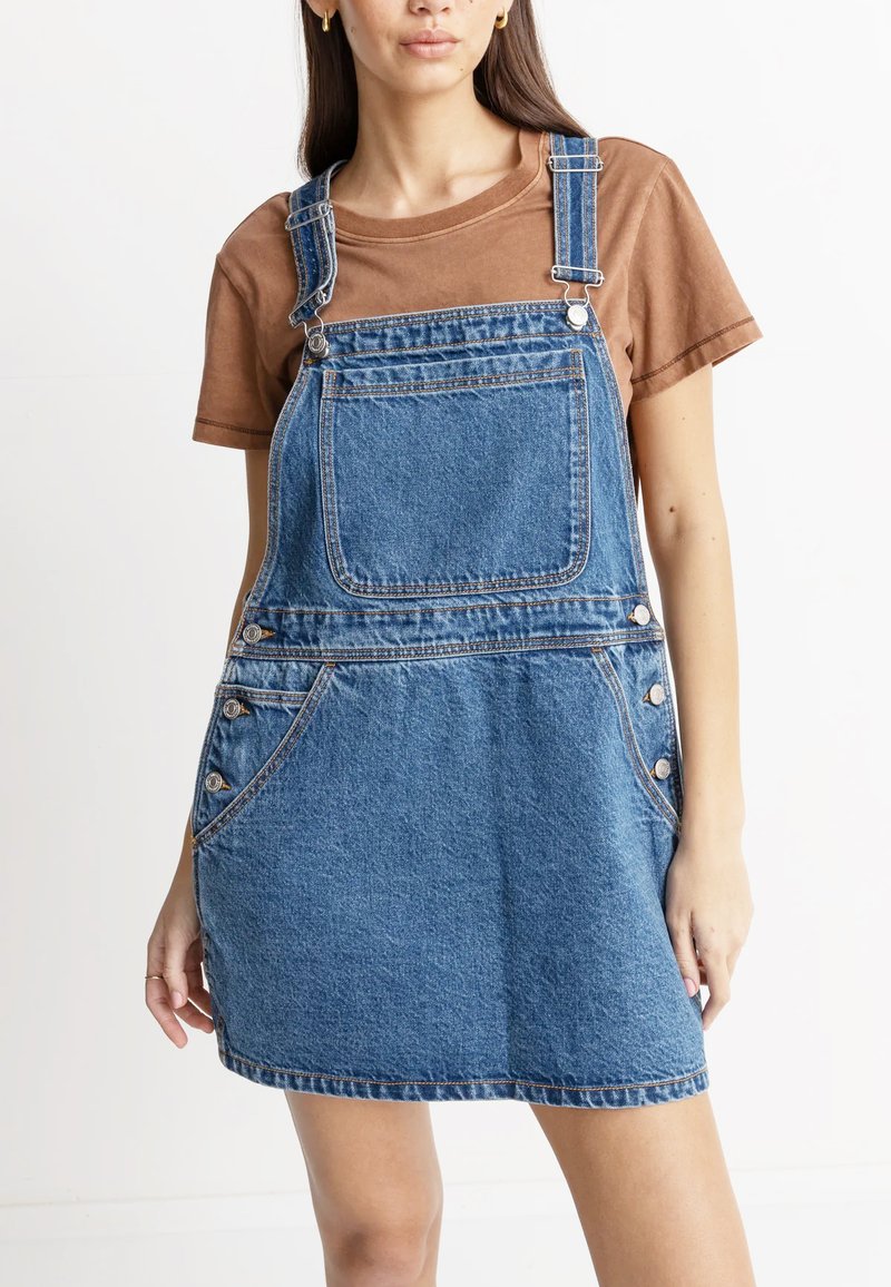 Rhythm SEASIDE OVERALL - Vestido vaquero - blue/azul - Zalando.es