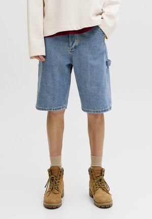 Jack & Jones, JJIALEX JJCARPENTER - Lühikesed teksad - blue denim/mid blue