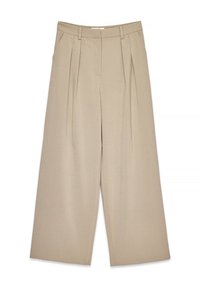 WIDE LEG - Stoffhose - taupe