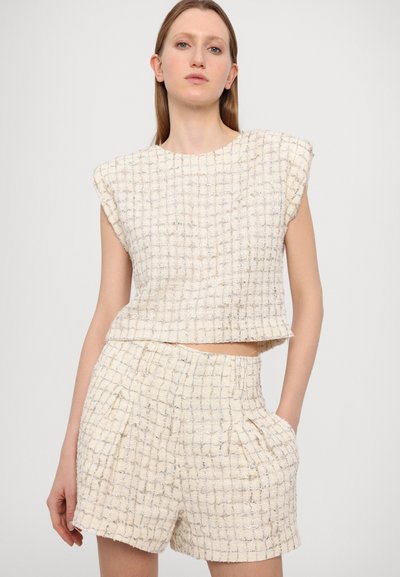 Iro XUNG - Blusa - ecru/silver