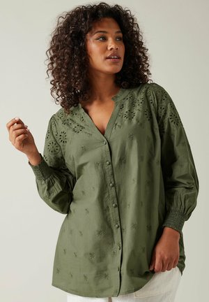 BRODERIE - Blouse - green