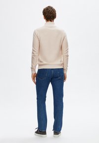 Selected Homme SLHAXEL HALF ZIP - Pulóver - oatmeal detail melange