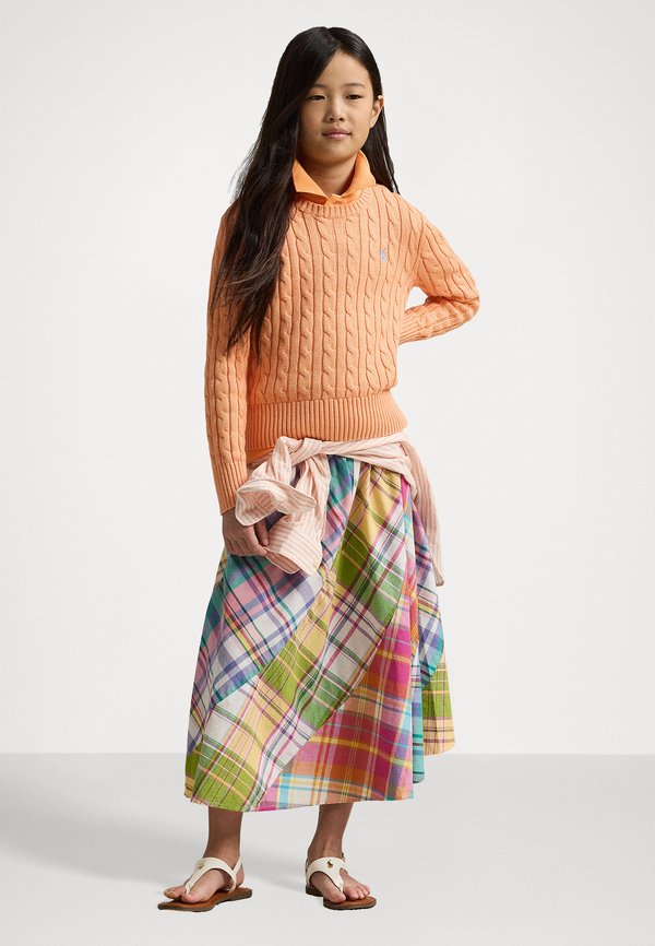 PLAID COTTON MADRAS SKIRT - A-Linien-Rock - multi