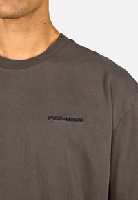 Pegador LOGO TEE - Basic póló - washed walnut brown black