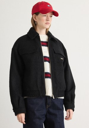 ZIP FRONT JACKET - Giacca leggera - black