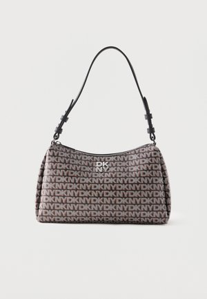 DKNY, REMY SHOULDER BAG - Sac à main - black/saddle
