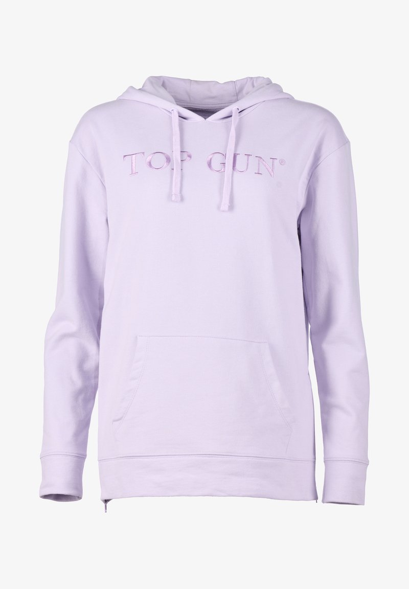 TOP GUN MIT GESTICKTEM LOGO - Hoodie - lavendel