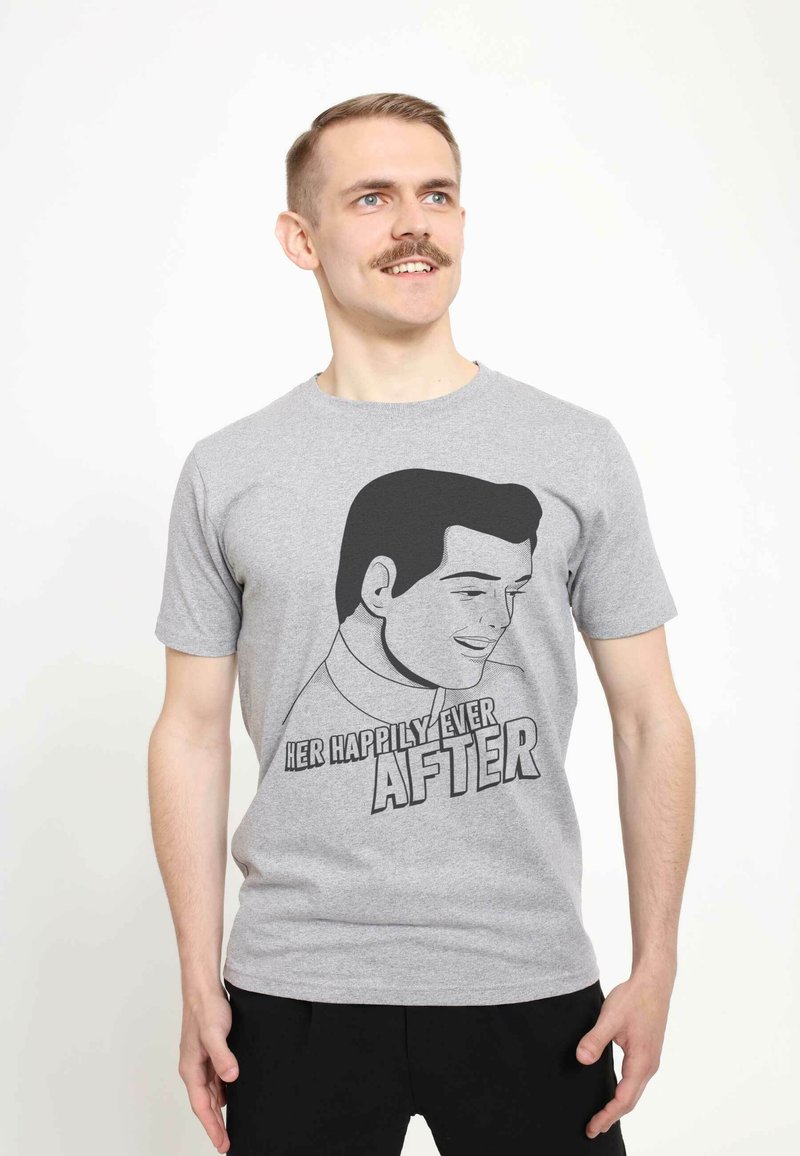 Disney CINDERELLA ROMANTIC CHARMING UNISEX - Camiseta estampada - melange grey