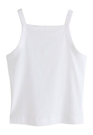 Next, REGULAR FIT - RIBBED THICK STRAP VEST . - Top - white