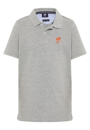 MIT LOGO STICKEREI - Poloshirt -  neutral gray melange