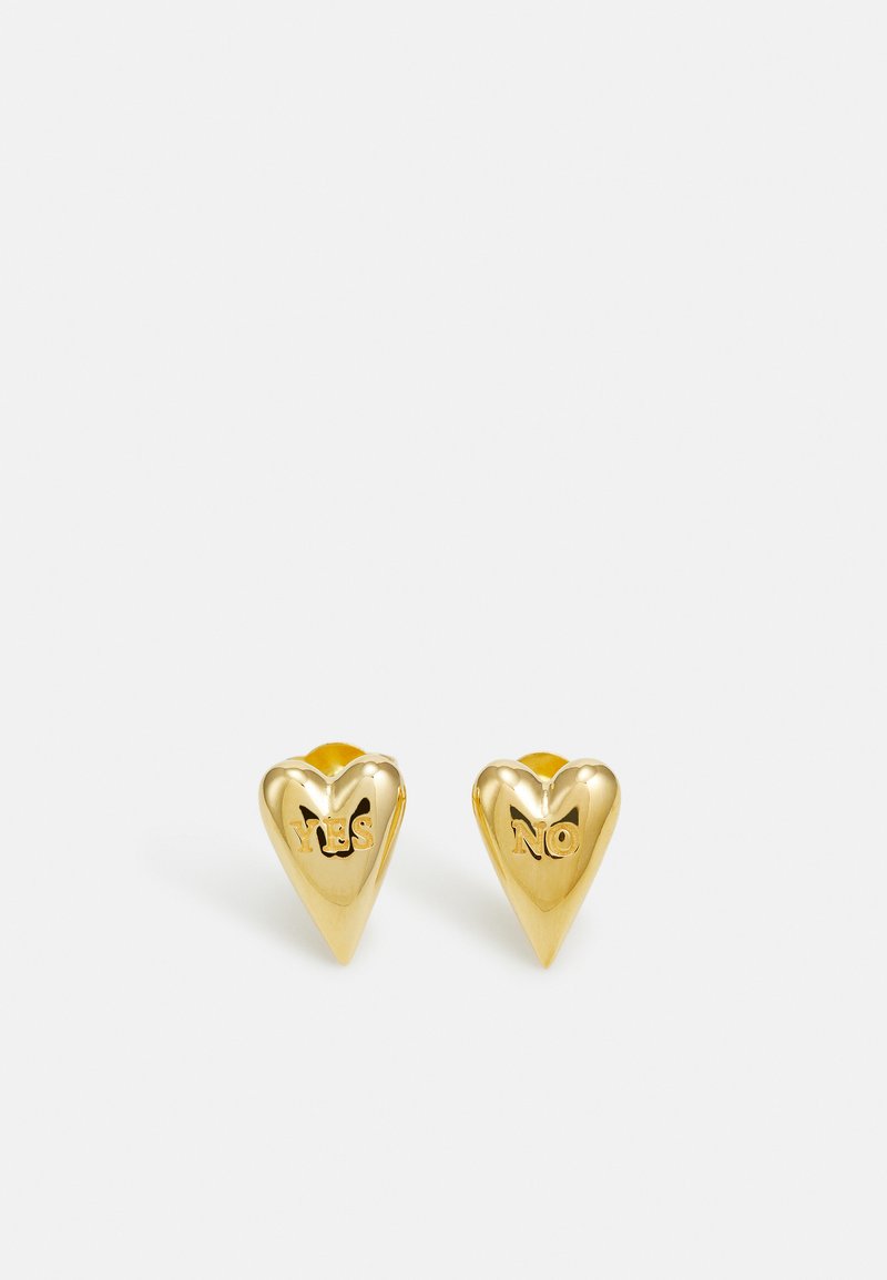 Avgvst YES-NO HEART STUDS - Auskari - gold-coloured