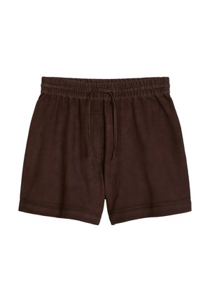 Marc O'Polo DENIM, Pantalon en cuir - burnt aubergine