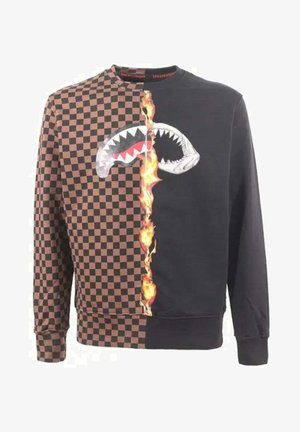 Sprayground BURNT SHARKS IN PARIS CREW - Sudadera - black