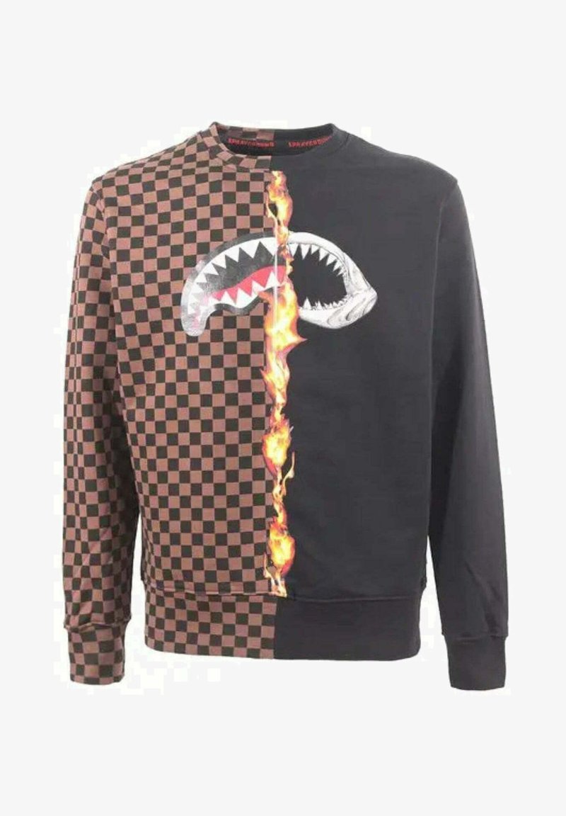 Sprayground BURNT SHARKS IN PARIS CREW - Sudadera - black