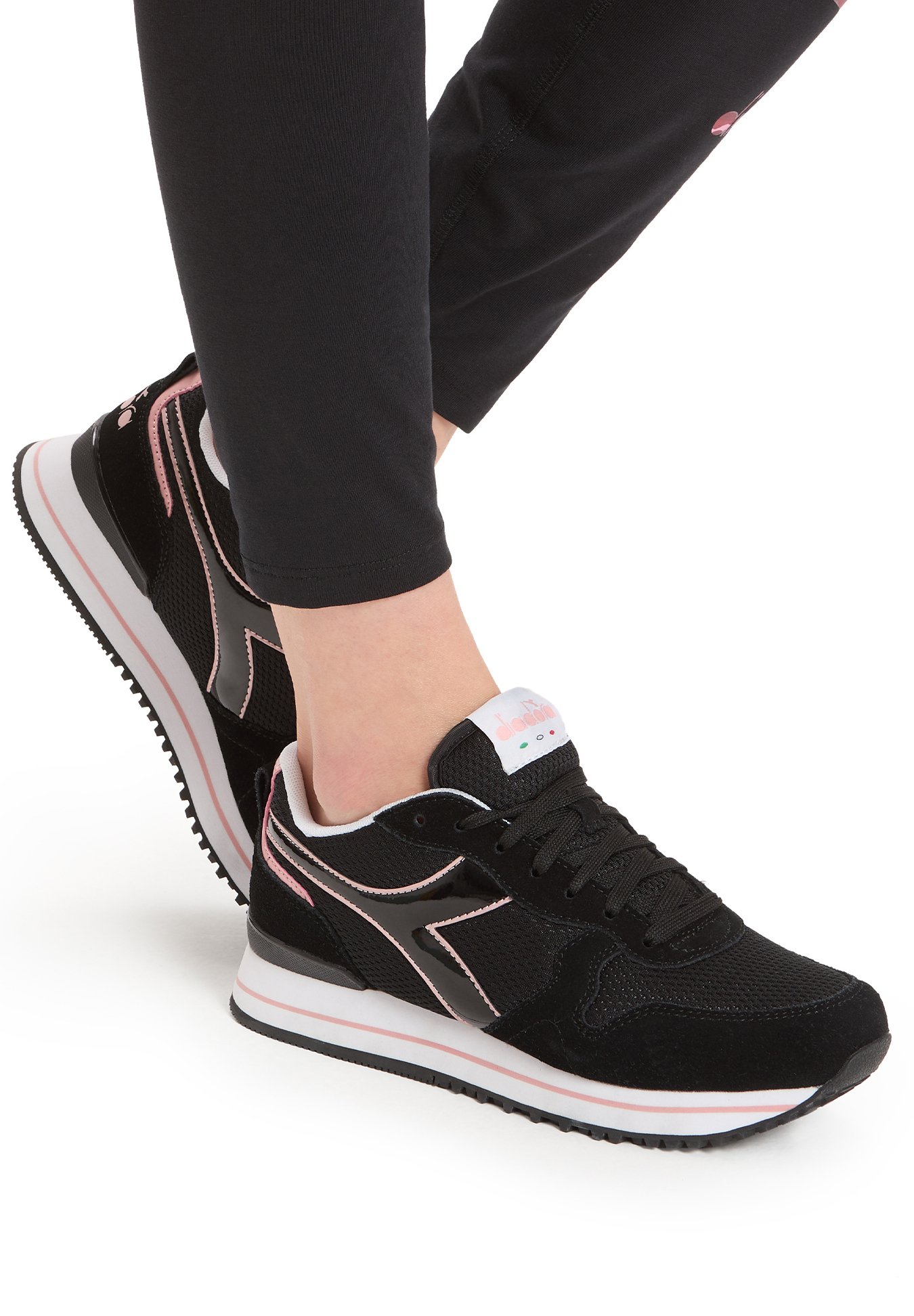 Diadora OLYMPIA - Sneakers basse - black/pink/nero - Zalando.it