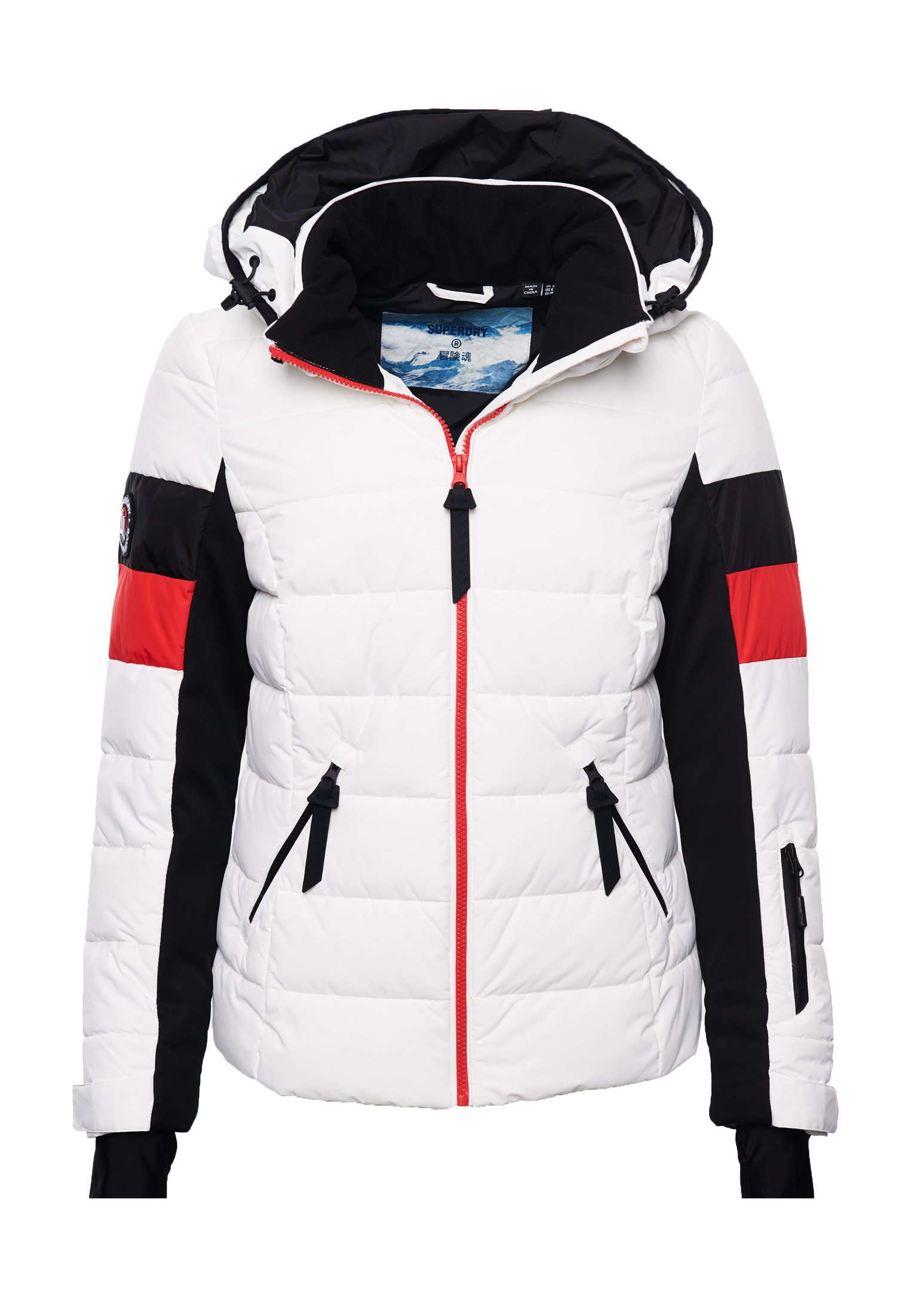 superdry white ski jacket