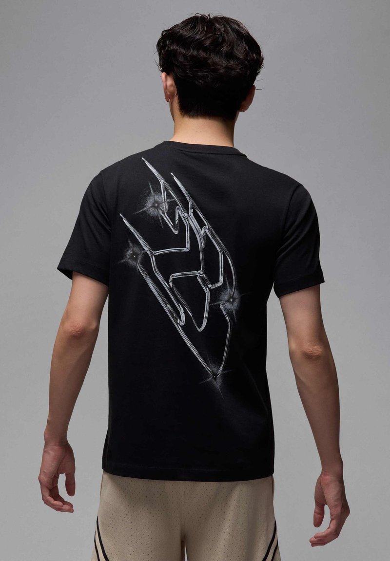 Jordan - Sports T-shirt - black white, Enlarge