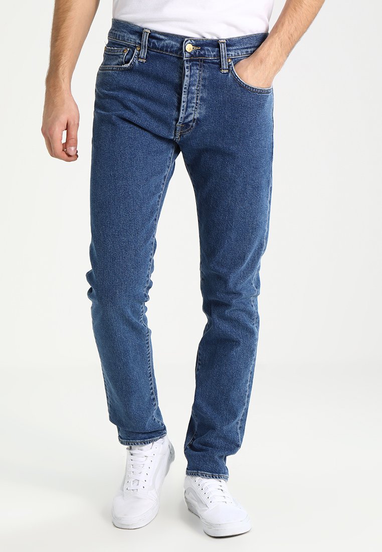 Carhartt WIP KLONDIKE MILLS - Tiesaus kirpimo džinsai - blue stone washed