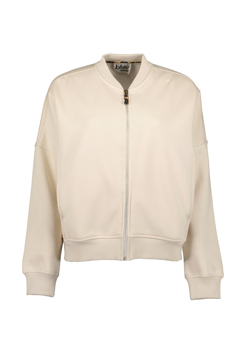 BLUE SEVEN Sweater met rits beige