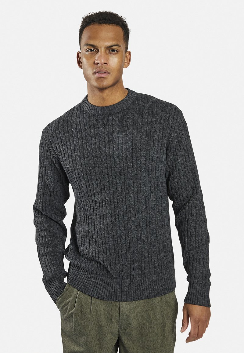 Redefined Rebel LIAM REGULAR FIT - Jersey de punto - dark grey
