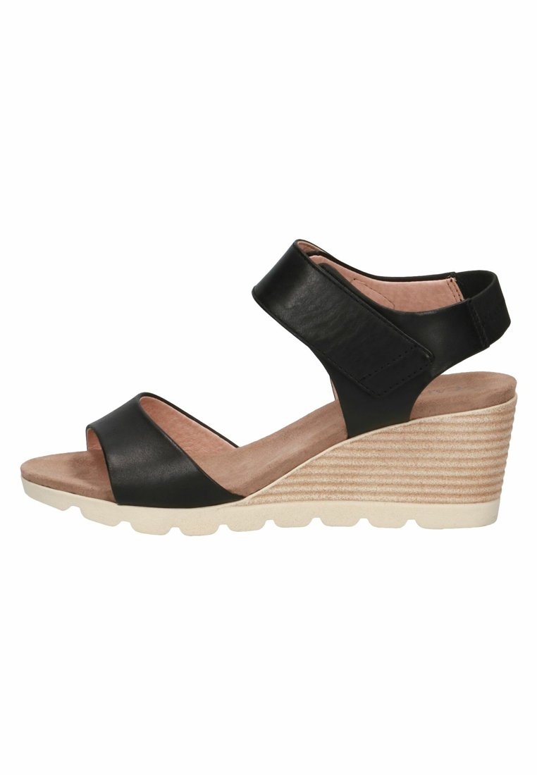 Sandaletter med kilklack black Sandaletter med kilklack black