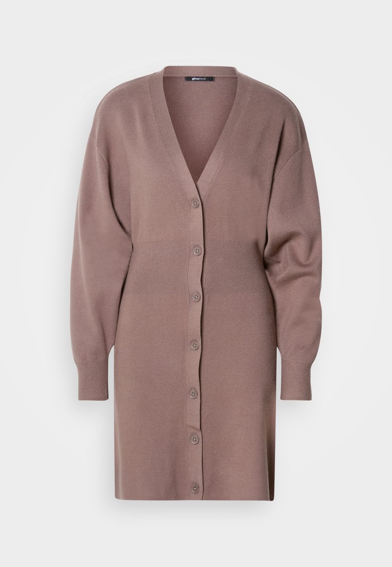 Gina Tricot Gebreide jurk bruin