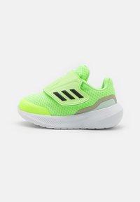 adidas Performance - FALCON 3.0 HOOK-AND-LOOP - Lúdtalpbetétes futócipő - green spark/core black/putty grey Miniatűr kép 1