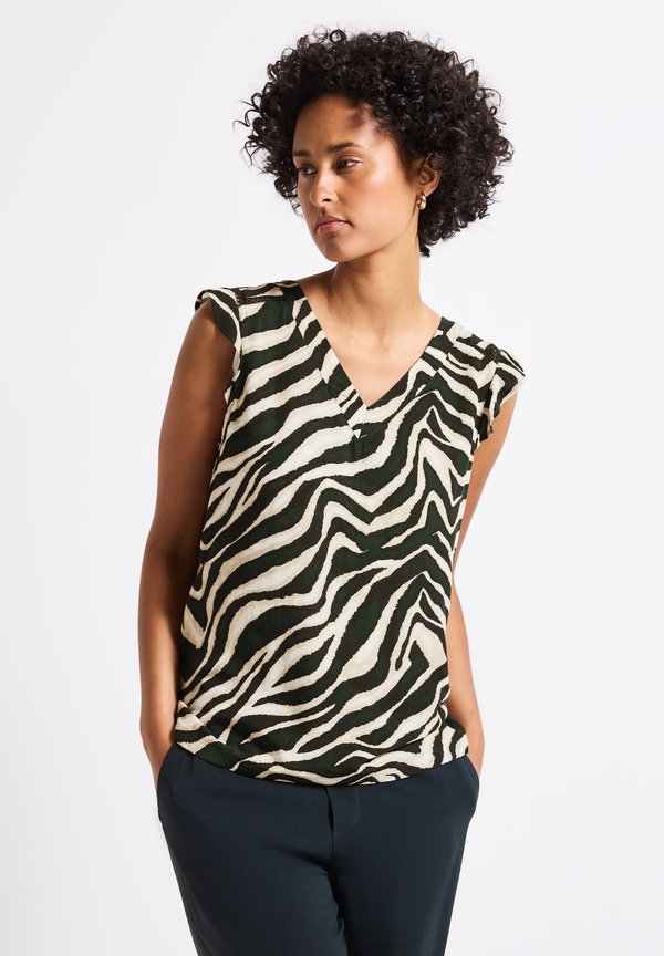 GEMUSTERTES - Bluse - grün