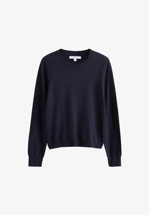 Next, REGULAR FIT - SOFT TOUCH LONG SLEEVE CREW NECK JUMPER . - Striktrøje - navy blue